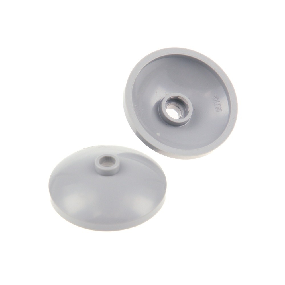 2x LEGO Sat Radar Dish 3x3 New Light Gray Shield 6070564 43898