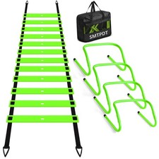 SMTPDT Speed and Agility Training Equipment: 5 Adjustable Agility Hurdles. 20...
