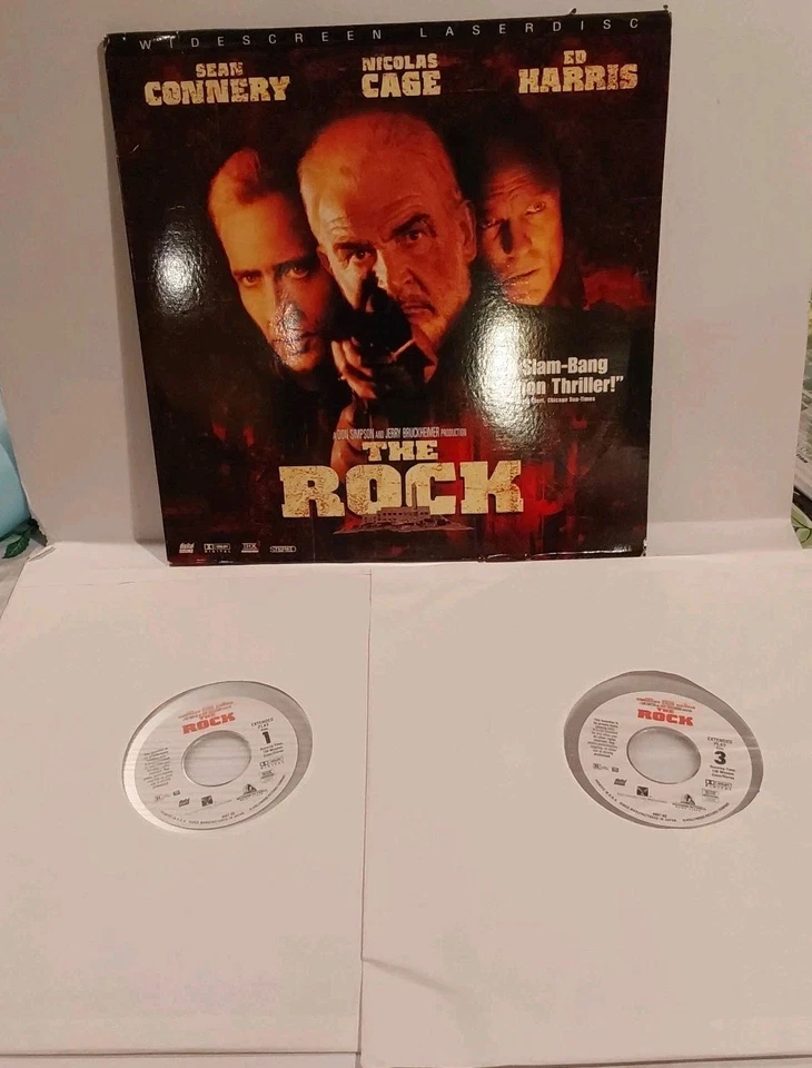 The Rock 1996 Laserdisc DTS THX Widescreen Edition Nicholas Cage Pre Owned - Image 3 of 3
