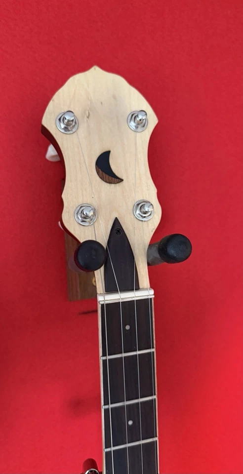 Banjo Luna Alta Tono Dorado HM-100A Escala A Nuevo Foto 3 de 4