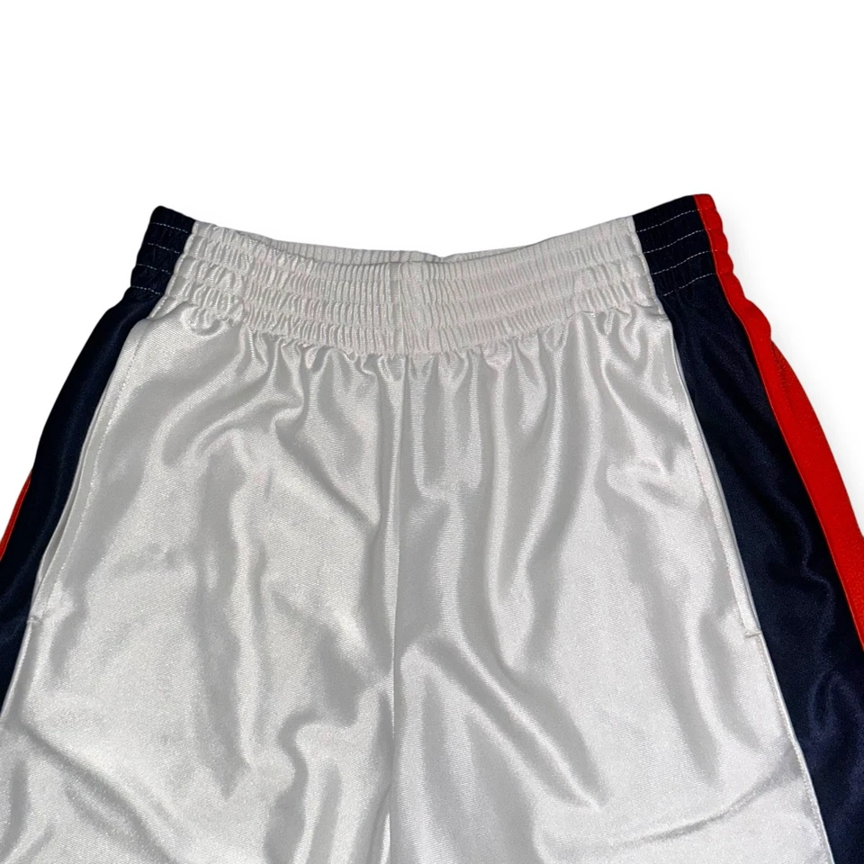 Pantalones Cortos de Baloncesto C9 By Champion De Colección Raros Brillantes Deslumbrantes Blanco Naranja Negro Pequeños Foto 3 de 4