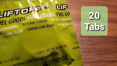 Herbalife Liftoff Lemon-Lime Blast, 20 Count