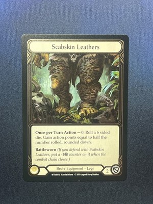 FAB WTR004 L Scabskin Leathers COLD FOIL Brute Equipment Legendary Flesh & Blood