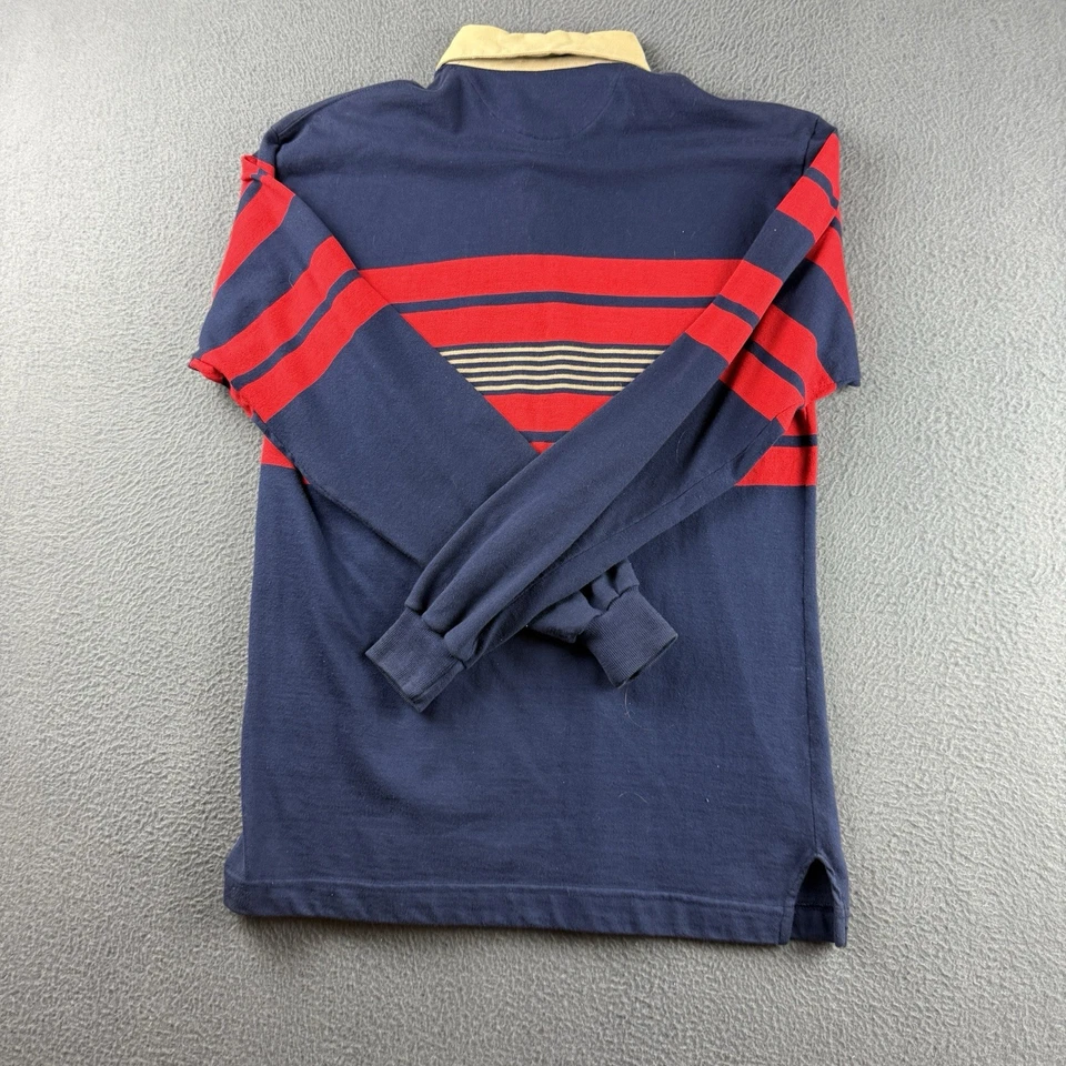 Vintage Rugby Shirt Men’s M Blue Striped Y2K Vintage Lord Jeff Scrubs USA Retro - Image 3 of 4