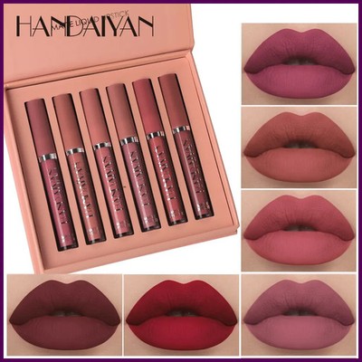 HANDAIYAN Set of 6 NonStick Cup Liquid lipstick , Long-Lasting Lip Gloss Gift