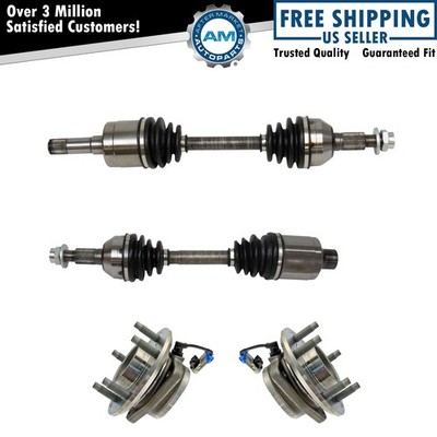 Front CV Axle Shaft Assembly & Hubs Kit LH & RH 4pc for V6 Equinox Torrent Vue