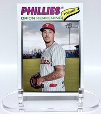2026 Topps Heritage Orion Kerkering Short Print SP #300 Philadelphia Phillies
