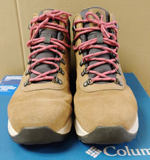 Columbia Women's Newton Wander Wide Waterproof Omni-Max 8.5W Elk Sunset Red