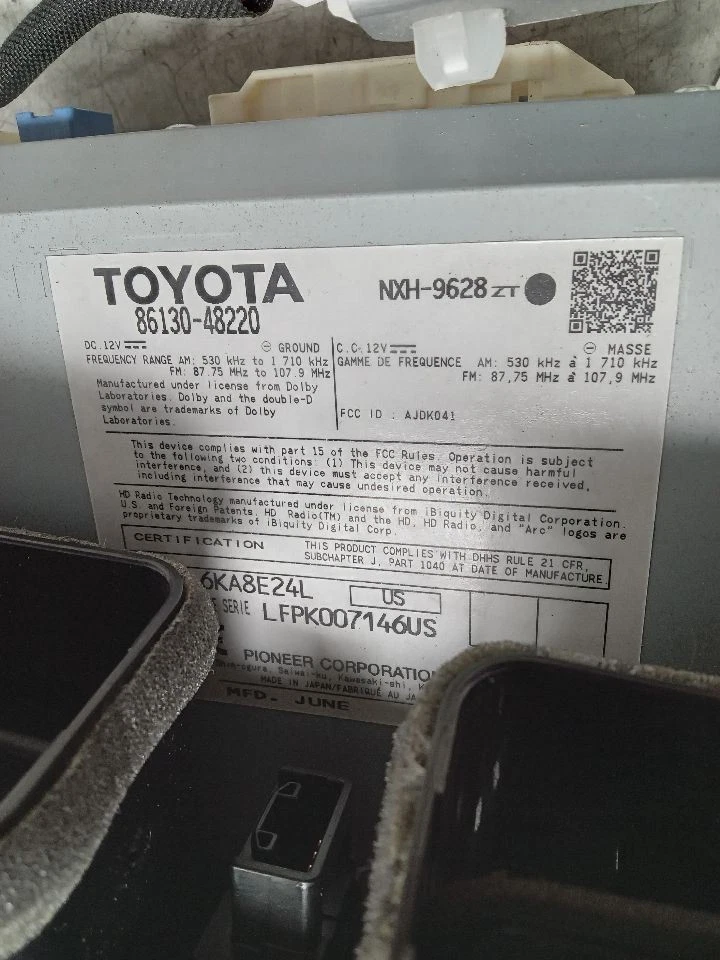 Equipo de audio receptor de radio ID 86130-0E080 compatible con 13 LEXUS RX350 316581 Foto 4 de 4