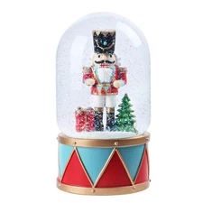 Christmas Snow Globes, Nutcracker Snow Globes with Music Lighted Swirling Gli...