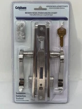 Grisham BP IL449 Slimline Double Cylinder Brushed Nickel Lockset