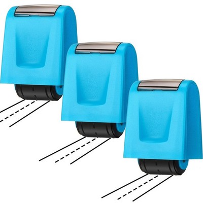 Teling 3 Pcs Dashed Handwriting Line Practice Roller Stamp Self Inking Line R...