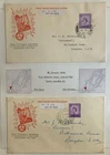 GB ISLE OF MAN 1958 3d REGIONAL 4 FDC WITH DIFFERENT POSTMARKS