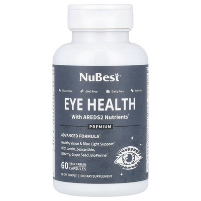 2 X NuBest, Eye Health With AREDS2 Nutrients, 60 Vegetarian Capsules