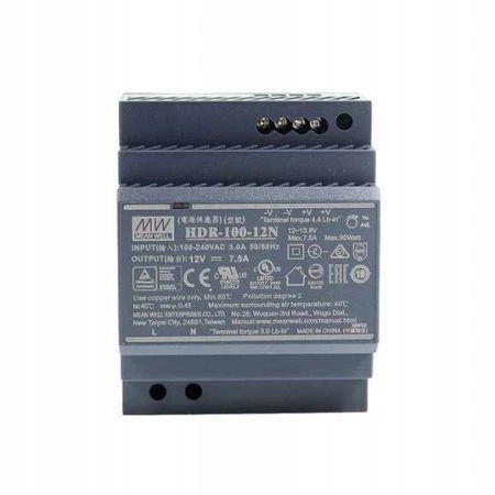 Mean Well HDR-100-12N 92W 12V 7.5A hutschienen Netzteil DIN-RAIL - Bild 1 von 1