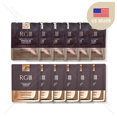 [RG III] Travel Packs Shampoo & Treatment 12 Pcs,  Korean Hair Loss Expert Care