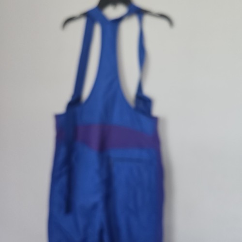 OBERMEYER BLU NYLON MOTOSLITTA SNOWBOARD SCI NEVE PANTALONI BAVAGLINI SALOPETTE UOMO 2X - Foto 4 di 10