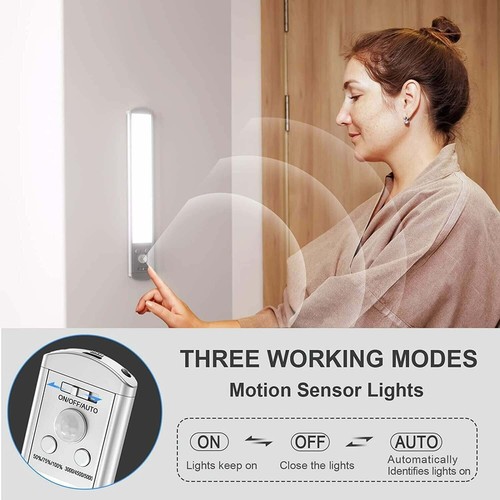 LED Motion Sensor Cabinet Lights Indoor for Kitchen, Counters, Stairs, Hallways - Picture 2 of 7