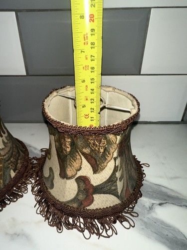 2 X Vintage Clip On Lampshades - Picture 3 of 7