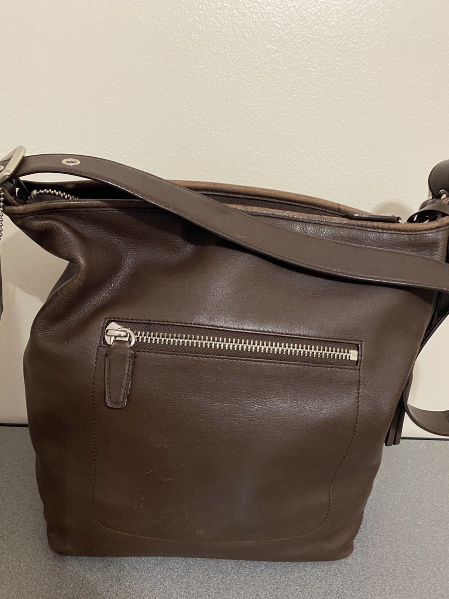 COACH Legacy Tassel Duffle 19889 leather Brown Shoulder