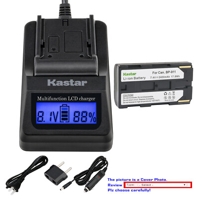 Kastar Battery LCD Fast Charger for Phase One IQ Laser IQ IQ3 IQ4 Digital Back