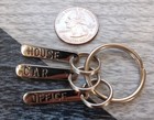 Vintage 1960s Steel Key Chain Mad Men House Car Office Key Ring — photo 6
