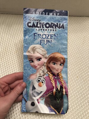Disneyland Frozen Guide Park Map - Disney - Anna Elsa Olaf Sven