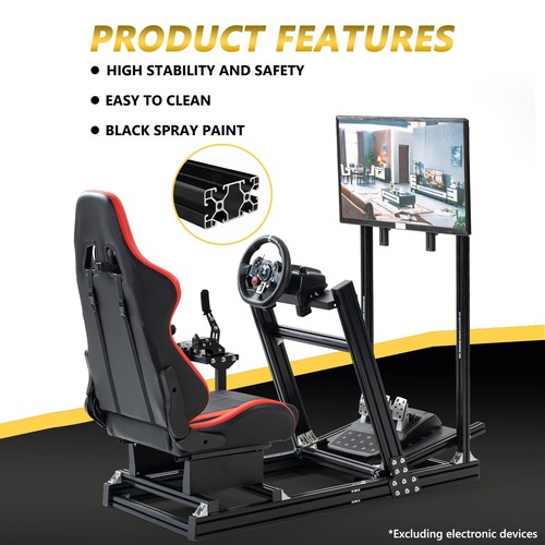 Marada F1 Aluminium Racing Simulator Cockpit Fit Logitech G29G923 Thrumaster T80 - Picture 42 of 56