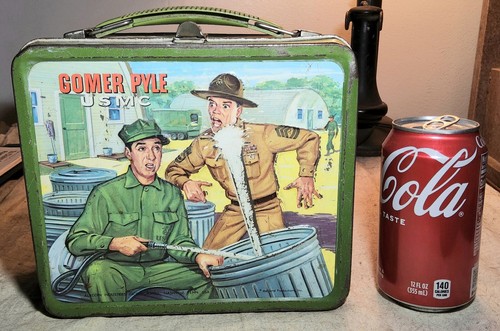VINTAGE GOMER PYLE USMC 1960's ERA METAL LUNCHBOX ALADDIN NASHVILLE -NO THERMOS- - Picture 15 of 15