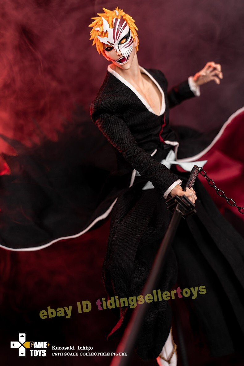 GAMETOYS GT-001 bleach ブリーチ 黒崎一護 1/6 最終 GAMETOYS Kurosaki ichigo 1/6 GT-001 Three Head Bleach & 2