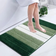 Non Slip Bath Mat Water Absorbent Toilet Pedestal Mats Extra Large Bathroom Rug
