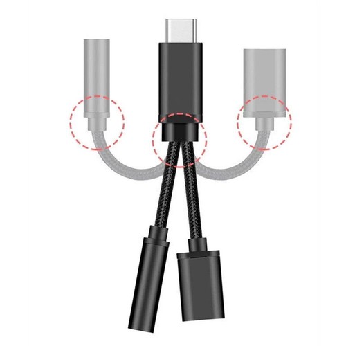 Usb C Cable Type C To 3.5 mm Adapter Type-C To 3.5mm Connector Audio Cables - Picture 11 of 15