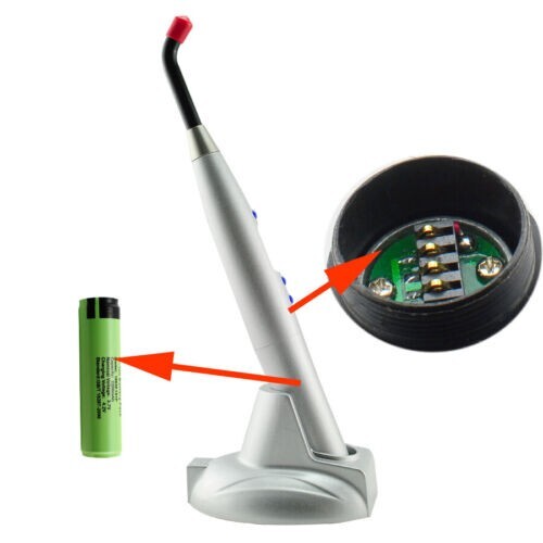 2pcs Safty Orthodontics Dental 5W Cordless LED Curing Light Cure Lamp 1500mw - Picture 3 of 16