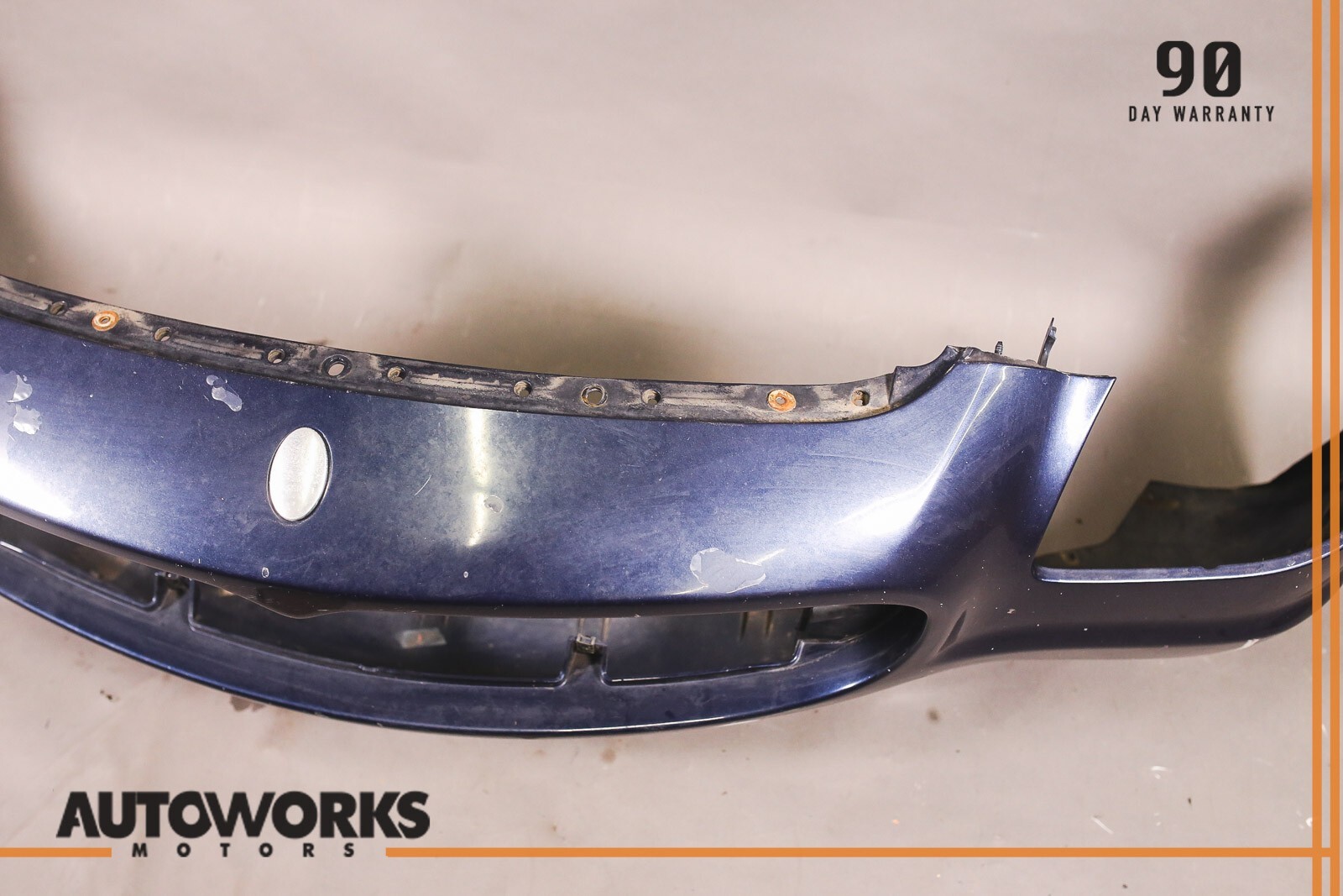 03-08 Maserati Quattroporte M139 Front Bumper Cover Panel Blue Nettuno OEM