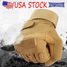 Men's Hard Joints Full Finger Gloves Military Hunting Shooting Tactical Gloves