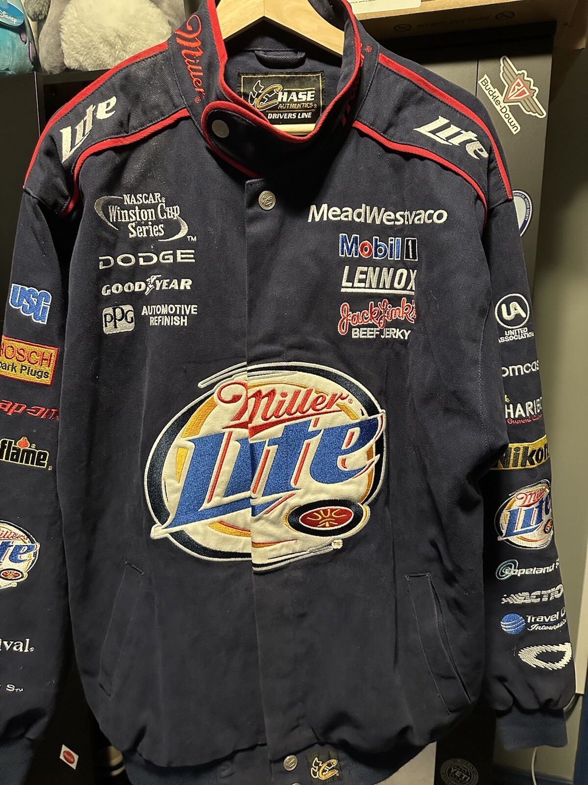 Miller Lite Racing Jacket, Rusty Wallace, Size Large Gem