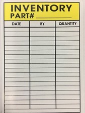 Inventory Part Number 3.5"x5" Service Sticker Adhesive Labels 500 PCS 