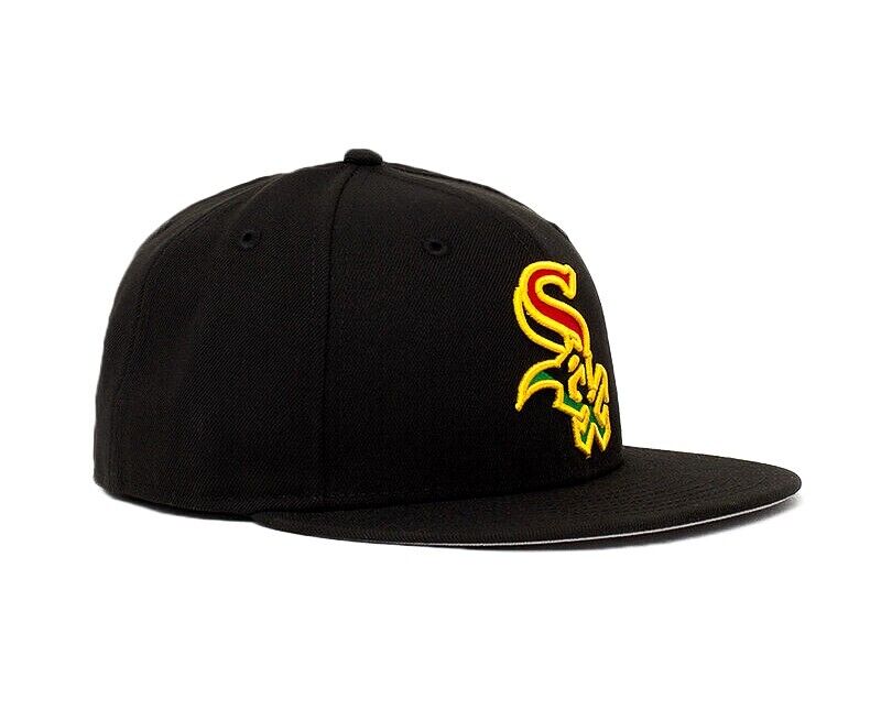 NWT Chicago White Sox 'RASTA' SOX New Era 59Fifty Fitted Hat NWT Chicago White Sox 'RASTA' SOX New Era 59Fifty Fitted Hat