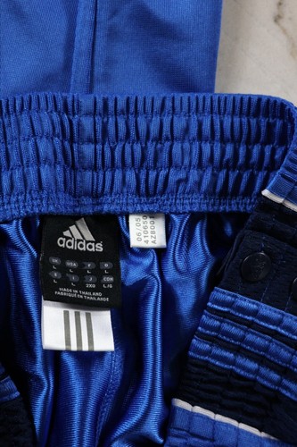 Vintage Adidas Baggy Dazzle Basketball Breakaway Pants Y2K Shiny Blue Large - Picture 5 of 5