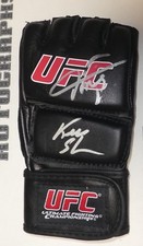 Ken Shamrock & Oleg Taktarov Signed Official UFC Glove BAS COA Super Fight Auto