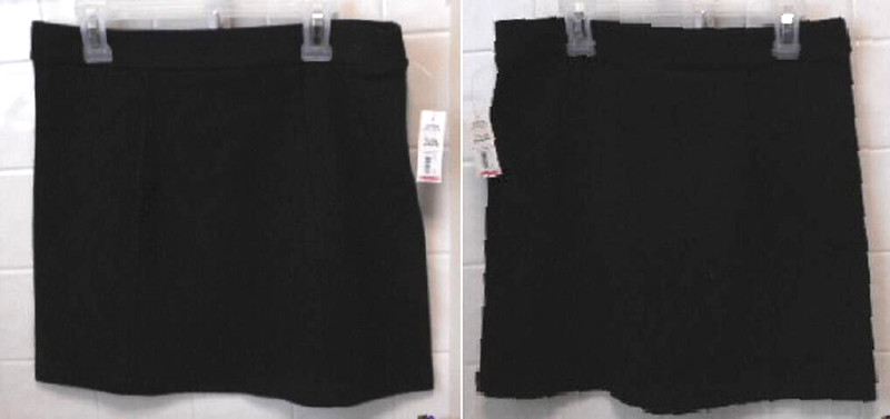 Girls Faded Glory Stretch Black Ponte Skirt Size XL 14-16 Pull-on NWT