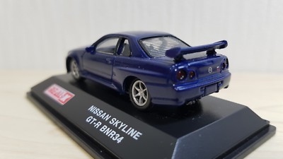 1/72 Real-X NISSAN SKYLINE GT-R R34 BNR34 BLUE diecast car model