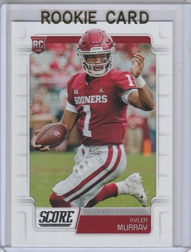 KYLER MURRAY ROOKIE CARD Oklahoma Sooners Football 2019 RC Score AZ CARDINALS!