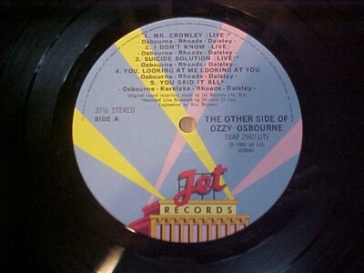 Ozzy Osbourne–The Other Side Of (Japan Only Vinyl LP OBI