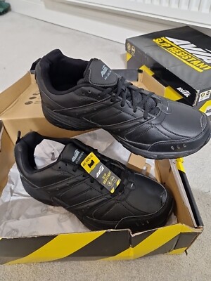New Avia Mens Slip Oil Resistant Black Light weight Shoes