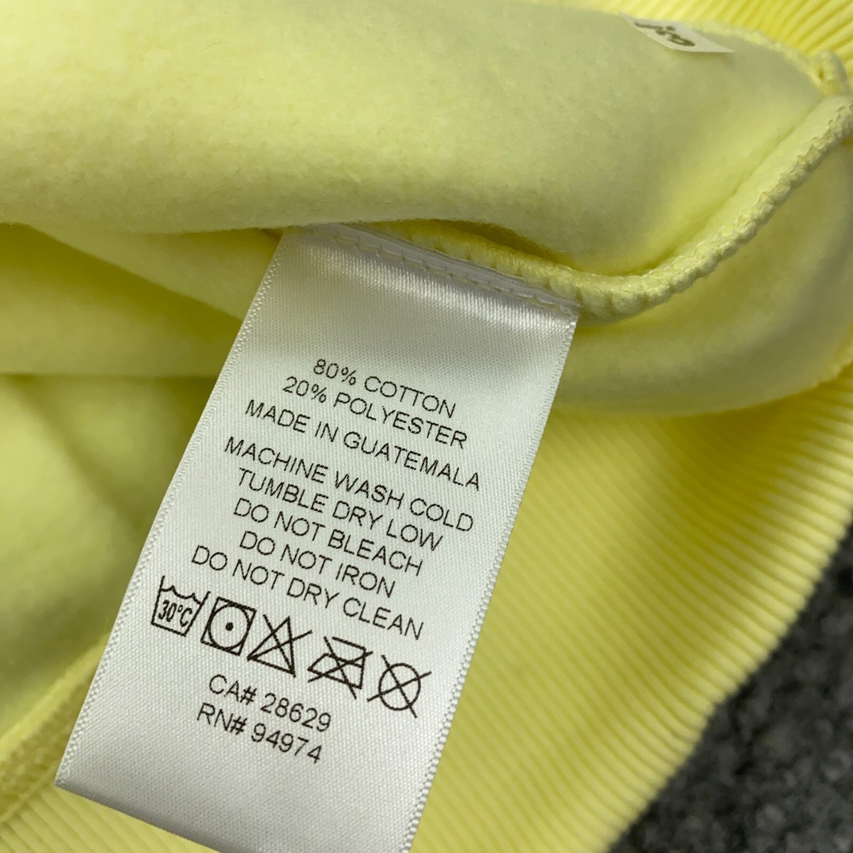 Stussy Stock DSM L.A. Zip Hoodie Mens XL Pale Yellow Stussy Stock DSM L.A. Zip Hoodie Mens XL Pale Yellow