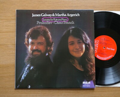 LRL1 5095 James Galway & Martha Argerich Prokofiev Franck Sonatas NEAR MINT RCA