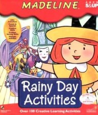 Madeline Rainy Day Activities PC CD kids learn thinking skills draw paint games 