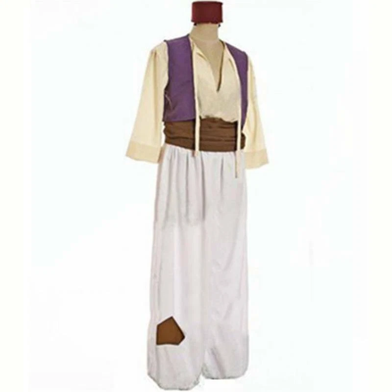 Men's Adult Arabian Prince Aladdin Genie Fancy Dress Roleplay Costume Outfits - Photo 2/4