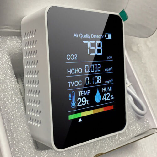 Multifunctional 5in1 CO2 Meter Digital Temperature Humidity Tester Monitor - Picture 5 of 13